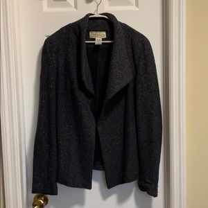 Francesca’s blazer, size M, gray & navy undertone